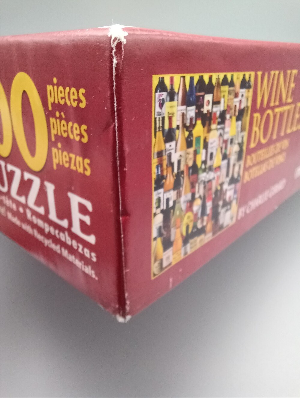 White Mountain Wine Bottles Puzzle Complete - Picture 10 of 16